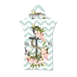 Floral Summer Surf Poncho