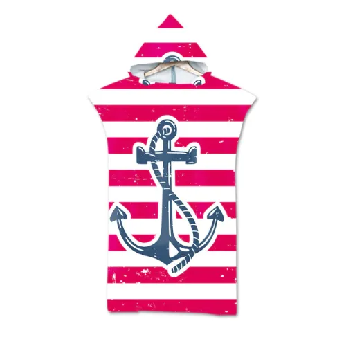 Striped Surf Poncho