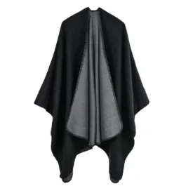 Chic Women’s Winter Poncho