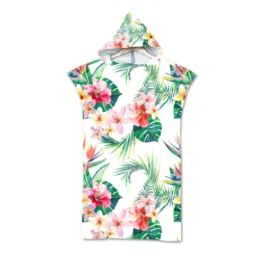 Surf Poncho Pink Flowers