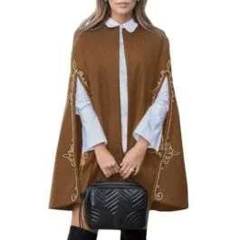 Women’s Floral Embroidery Poncho