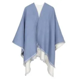 Women’s Two-tone Cashmere Poncho