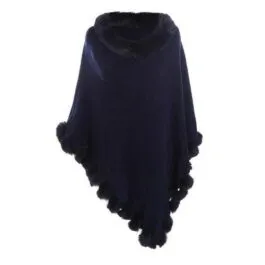 Women’s Cashmere Plaid Poncho