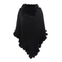 Women’s Cashmere Plaid Poncho
