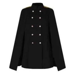Women’s Poncho Cape with Buttons