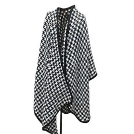 Women’s Checked Cape Poncho