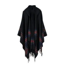 Ethnic Women’s Poncho with Hood