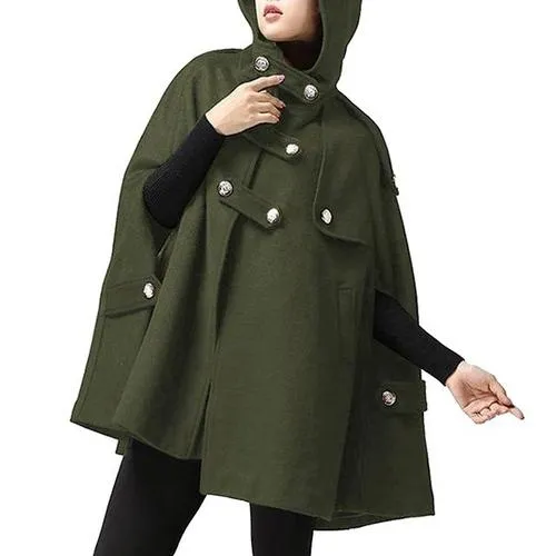 Women's Fashion Hooded Poncho