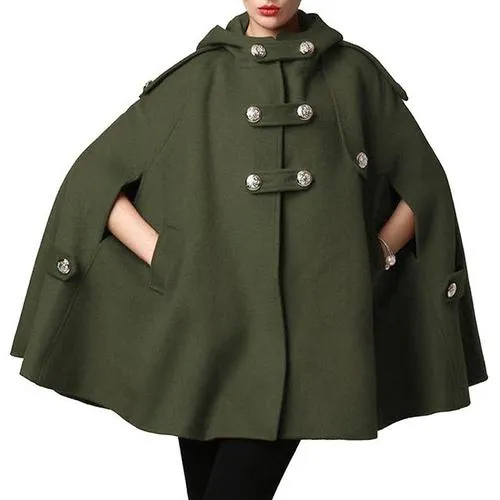 Women's Fashion Hooded Poncho