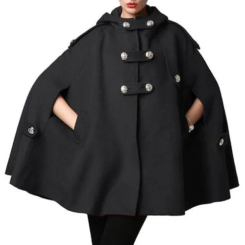 Women's Fashion Hooded Poncho