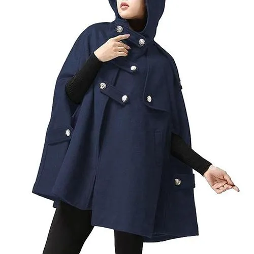 Women's Fashion Hooded Poncho