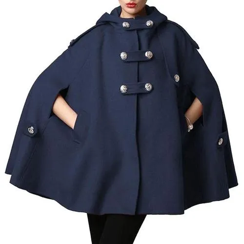 Women's Fashion Hooded Poncho