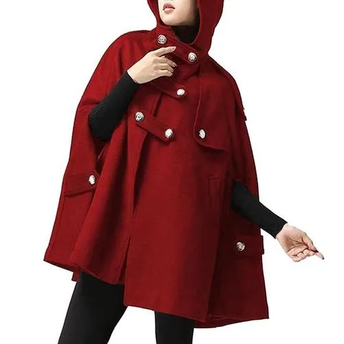 Women's Fashion Hooded Poncho