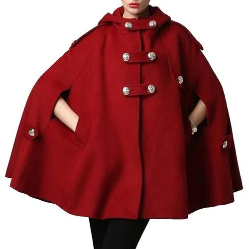 Women's Fashion Hooded Poncho