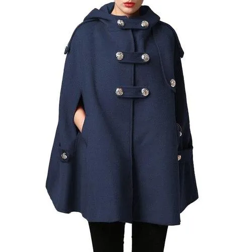Women's Fashion Hooded Poncho