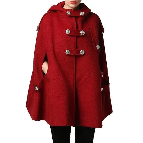 Women's Fashion Hooded Poncho