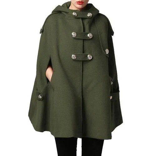 Women's Fashion Hooded Poncho