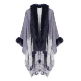 Women’s Fine Fur Poncho