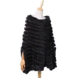 Women’s Short Fur Poncho