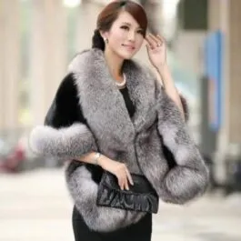 Women’s Luxury Fur Poncho