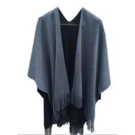 Women’s Plain Wool Poncho