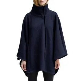 Women’s High Collar Fleece Poncho