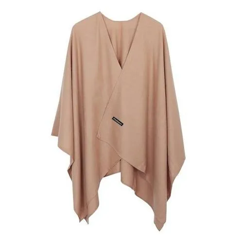 Women's Plain Cashmere Poncho