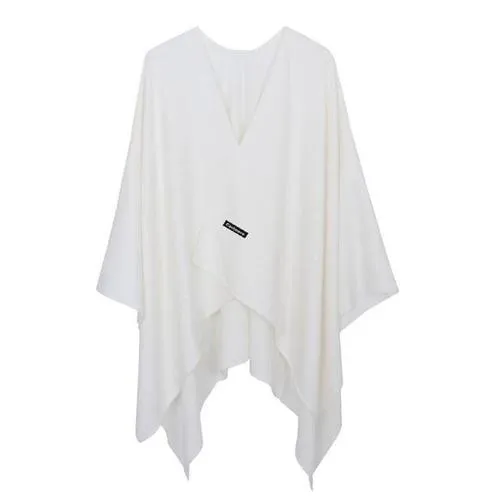 Women's Plain Cashmere Poncho