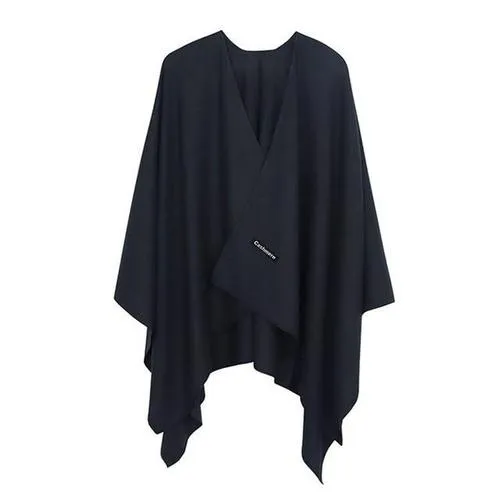 Women's Plain Cashmere Poncho