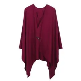 Women’s Plain Cashmere Poncho