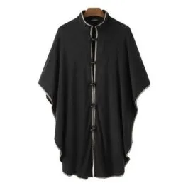 Men’s Stand-up Collar Poncho