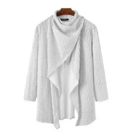 Men’s Thin Striped Poncho