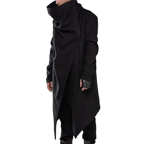 Men's Long Sleeve Poncho - Image 4