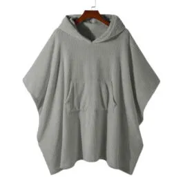 Men’s Soft Plaid Poncho