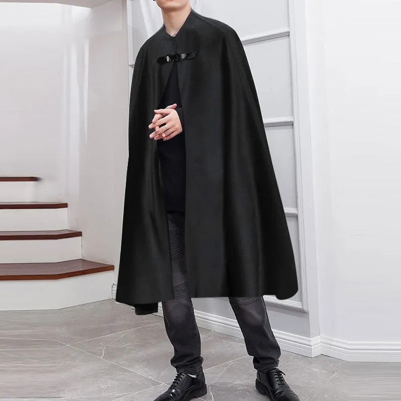 Men's Black Winter Cape