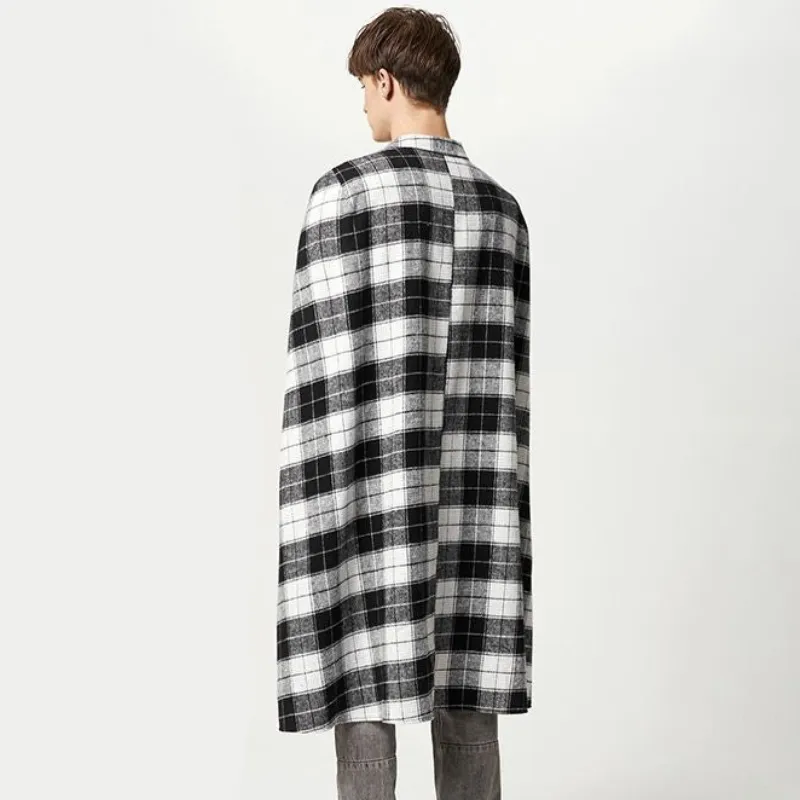 Men's Checked Cape
