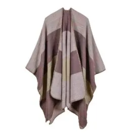 Striped Poncho Cape