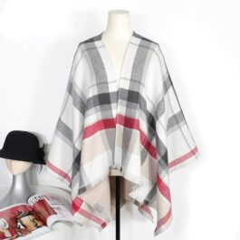 Checked Poncho