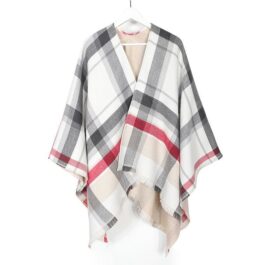 Checked Poncho