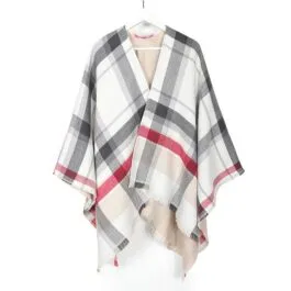Checked Poncho