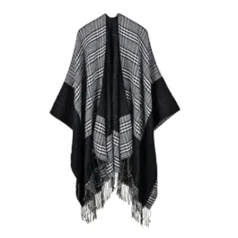 Black Fringe Poncho​