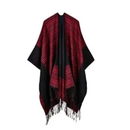 Black Fringe Poncho​
