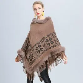 Poncho with Fur