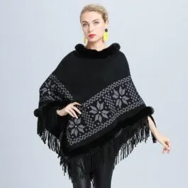 Poncho with Fur