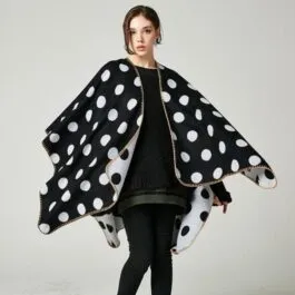 Black and White Poncho