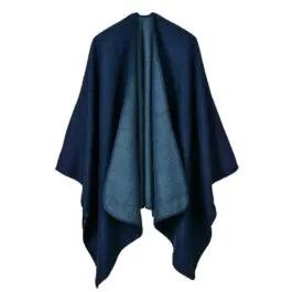 Women’s Blue Poncho