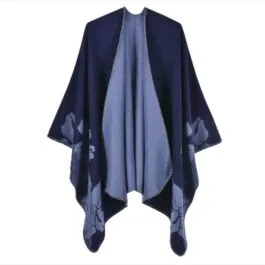 Warm Winter Flower Poncho