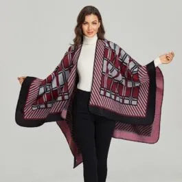 Burgundy Women’s Poncho