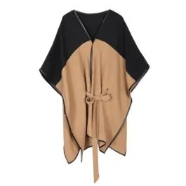Women’s Belted Poncho