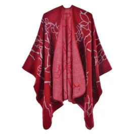 Elegant Flower Women’s Poncho
